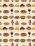 Cartoon Italy food seamless pattern