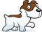 Cartoon Jack Russell Terrier Walking