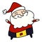 cartoon of a jolly father christmas