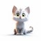 Cartoon Kitten Mockup: Unreal Engine Animation With Intense Emotional Expression