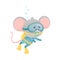 Cartoon Koala Wearing Diving Suit Snorkeling Underwater Vector Illustration