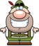 Cartoon Lederhosen Man Smile