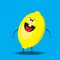 Cartoon lemon character