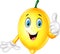 Cartoon lemon giving thumbs up