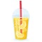 Cartoon lemonade. Cold soft drink, fresh lemon juice, tasty beverage flat vector illustration on white background