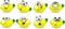 Cartoon lemons with emotions, vector