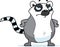 Cartoon Lemur Angry