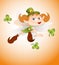 Cartoon Leprechaun Girl