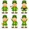 Cartoon Leprechaun St. Patrick s Day Set