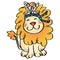 Cartoon Lion Indian.