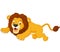 Cartoon lion jumping