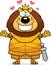 Cartoon Lion King Armor Hug