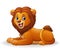 Cartoon lion sitting