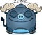 Cartoon Little Blue Ox Napping