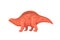 Cartoon lotosaurus dinosaur character poposauroid