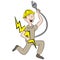 Cartoon Male Electrician