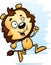 Cartoon Male Lion Running