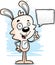 Cartoon Male Rabbit Talking