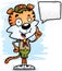 Cartoon Male Tiger Scout Talking