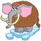 Cartoon mammoth