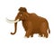 Cartoon Mammoth Ice age extinct animal character