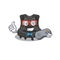 Cartoon Mascot design of scuba buoyancy compensator gamer using controller