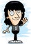 Cartoon Metalhead Waving