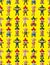 Cartoon Mexican music band -seamless pattern