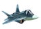 Cartoon Military Stealth Jet Fighter Plane Isolated