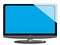 Cartoon Modern technology flat Tv or television with stand and b