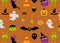 Cartoon Monster Set. Web. Halloween