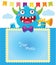 Cartoon Monster Vector Illustration. Birthday Theme. Decorative Cartoon Template For Baby Family Or Memories.