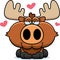 Cartoon Moose Love