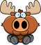 Cartoon Moose Sitting