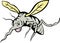 Cartoon mosquito insect fly