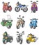 Cartoon motorcycle icon