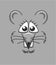 Cartoon mouse face background