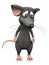 Cartoon mouse looking very sad.