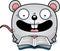 Cartoon Mouse Reading