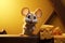 Cartoon mouse tales Animated adventures of a tiny mouse and cheese