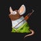 Cartoon mouse terrorist
