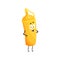 Cartoon mustard bottle character, bottle mascot