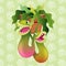 Cartoon nepenthes in a pot