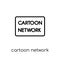 Cartoon network icon. Trendy modern flat linear vector Cartoon n