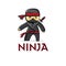 Cartoon ninja asian