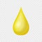 Cartoon olive oil drop vector illustration