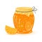 Cartoon orange fruit jelly