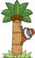 Cartoon Orangutan Tree