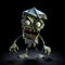 Cartoon Origami Zombie: Intense Movement And Organic Forms In Xbox 360 Style