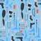 Cartoon Orthopedic Elements Background Pattern. Vector